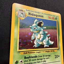 Nidoqueen 7/64 Jungle Holo NO SYMBOL ERROR WOTC 1999 Pokemon Card LP - Image 3