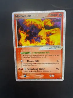 Pokemon Card Moltres ex 031 Black Star Nintendo Promo Holo Rare LP/MP - Image 3