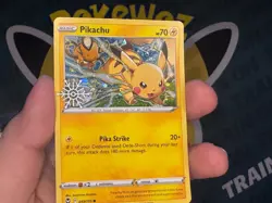 Pokemon Pikachu Cosmos Holo Snowflake Stamped Promo 049/195 - Image 2