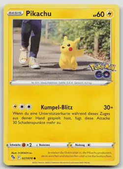 Pikachu 027/078 - Pokemon Go - DE - NM - Pokemon TCG - Image 1