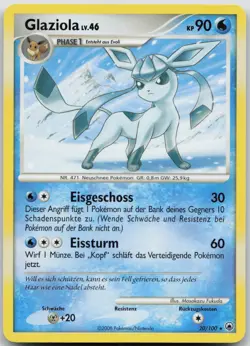 Glaziola 20/100 Rare - Majestatischer Morgen - DE - EXC - Pokemon TCG Karte - Image 1