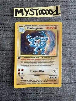 Carte Pokemon Mackogneur 8/102 Edition 1 Set De Base Wizards Francais OCCASION - Image 1