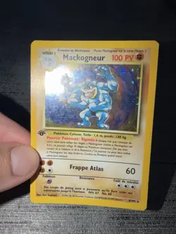 Carte Pokemon Mackogneur 8/102 Edition 1 Set De Base Wizards Francais OCCASION - Image 3