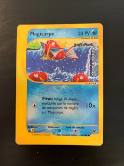 Carte Pokemon : Magicarpe 118/165 Expedition Wizards Francaise - Image 1