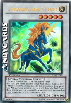 UNICORNO DEL TUONO (Thunder) • Ultra R • DREV IT040 • 1Ed • heavy play • Yugioh! - Image 1