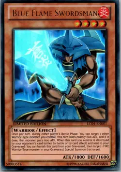 Yugioh Blue Flame Swordsman LC04-EN001 Limited Edition Ultra Rare NM - Image 1