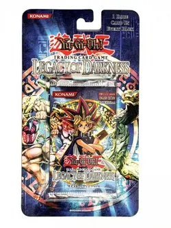 2002 Yugioh Legacy of Darkness 1st Edition Sealed Booster Pack Blister Pack NEW - Image 1