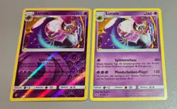 2er Set Lunala # 61/145 Rare & Reverse Holo Stunde der Wachter 2017 DE Mint - Image 1