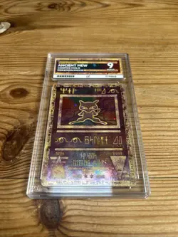 *DAMAGED SLAB* Pokemon Ancient Mew Holo Card Nintendo Movie Promo ACE 9 - Image 1