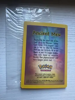 Ancient Mew Pokemon Movie Promo Unnumbered Holo Mint Pack Fresh with Insert - Image 4
