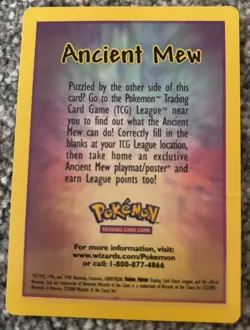 Ancient Mew Pokemon: The Movie 2000 Holo Promo Trading Card TCG - Image 4