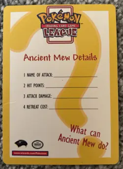 Ancient Mew Pokemon: The Movie 2000 Holo Promo Trading Card TCG - Image 5