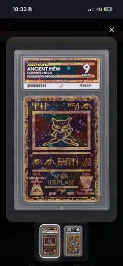 Pokemon Ancient Mew Cosmos Holo Movie Promo Card 2000 Ace 9 - Image 2