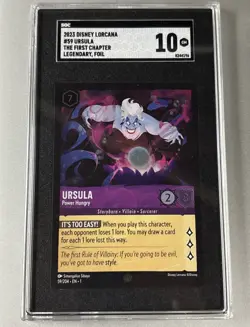 2023 Disney Lorcana #59 Ursula First Chapter Legendary Foil SGC 10 EN 1 not PSA - Image 1