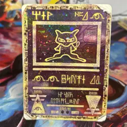 Pokemon TCG Ancient Mew 2000 Movie Promo Holo - Heavy Damage - Image 1