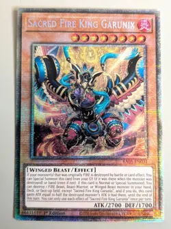 Yu-Gi-Oh Rarity Collection 5 Starlight Rare RA05-EN031 Sacred Fire King Garunix - Image 1