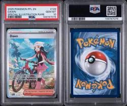 2025 Pokemon Phantasmal Flames #129 Full Art Trainer Dawn SIR PSA 10 Gem Mint - Image 3