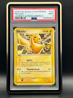 PSA 9-Pikachu #012 Black Star Promo 2006 10th Anniversary-Journey Across America - Image 1