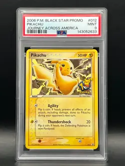 PSA 9-Pikachu #012 Black Star Promo 2006 10th Anniversary-Journey Across America - Image 2