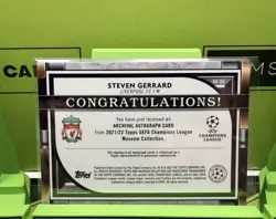 2021/22 Museum Collection Liverpool Steven Gerrard Auto /299 - Image 2