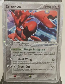 Pokemon Card-Scizor Ex-108/115-ENG-Ex Unseen Forces -Holo-PL - Image 1