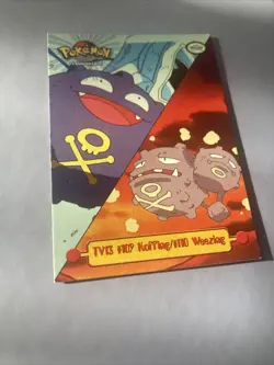 #109 KOFFING #110 WEEZING TV13 - NON-HOLO - TOPPS TV PUZZLE Pokemon CARD - LP/P - Image 2