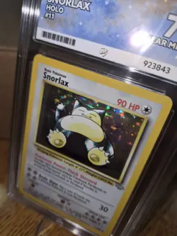 Pokemon TCG Snorlax Vintage Holo Jungle Card 11/64 1999 Ace Grade 7 Near Mint - Image 3