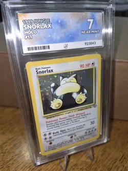 Pokemon TCG Snorlax Vintage Holo Jungle Card 11/64 1999 Ace Grade 7 Near Mint - Image 4