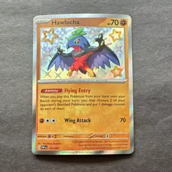 Pokemon Hawlucha 175/091 SV Paldean Fates Holo Shiny Rare Basic Card English - Image 1