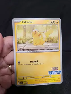 Pikachu -214(Illustration Contest 2024) Sv: Scarlet & Violet Promo Cards Regular - Image 1