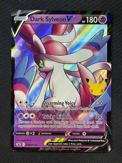 Dark Sylveon V Holo Promo SWSH: Sword & Shield Promo Cards SWSH134 NM - Image 1