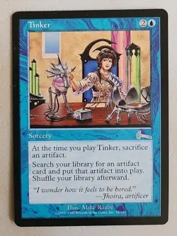 Tinker Urza's Legacy Regular LP Lightly Played MTG - Image 1