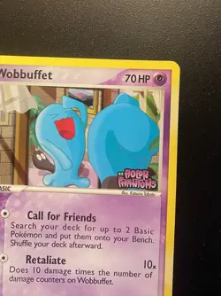 Pokemon Card-Wobbuffet -Holo-Holon's Phamtom-56/110-ENG-Stamped-Excellent - Image 4
