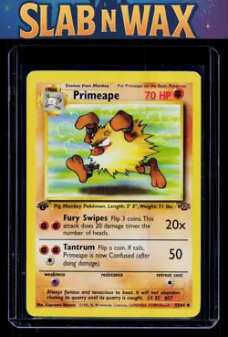 Pokemon tcg Jungle Primeape( first edition) #43/64 - Image 1