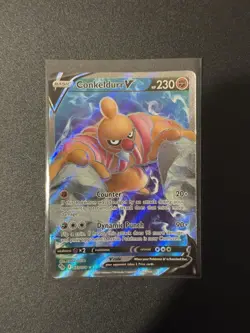 Pokemon TCG Conkeldurr V (Full Art) Pokemon Go 073/078 Holo Ultra Rare - Image 1