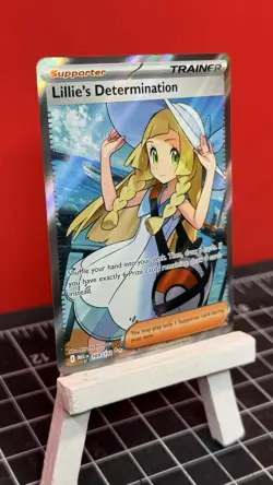 Lillie's Determination 169/132 Me01: Mega Evolution Full Art Holo Pokemon TCG NM - Image 2
