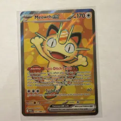 🏆2026 POKEMON MEOWTH EX FULL ART# 107/088 MEGA EVOLUTION PERFECT ORDER - Image 1