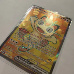 🏆2026 POKEMON MEOWTH EX FULL ART# 107/088 MEGA EVOLUTION PERFECT ORDER - Image 2