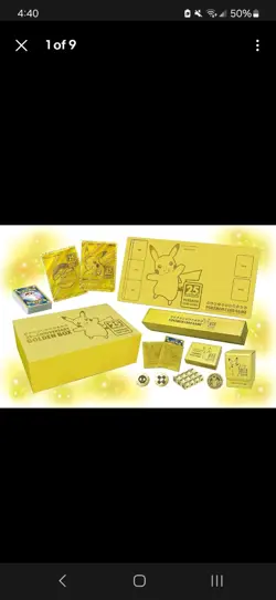 POKEMON 25th Anniversary Chinese Pikachu Golden Box #1 (see photos) - Image 3