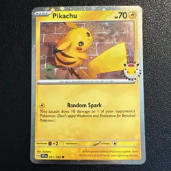 Pikachu 051/162 - Pokemon Day 2026 - Cosmos Holo - Image 1