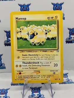 Mareep 65/111 Neo Genesis Pokemon LP - Image 1