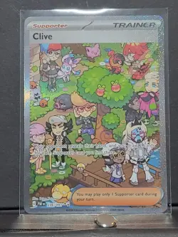 Pokemon TCG Clive 236/091 Full Art Trainer Paldean Fates Ultra Rare Holo NM - Image 1