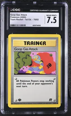 2000 Pokemon Rocket Goop Gas Attack 78/82 1st Edition PSA CGC 7.5 - Image 1