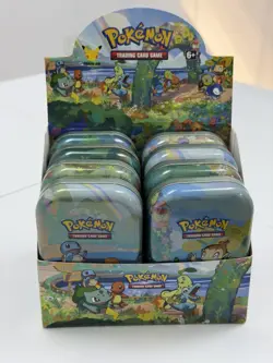Pokemon Celebrations 25th Anniversary Mini Tins Full Set With Display Box EMPTY 820650809378 - Image 1