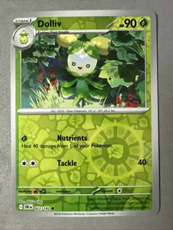 Pokemon TCG * Destined Rivals 022/182 Dolliv Common REVERSE HOLO * NM FRESH PK - Image 1