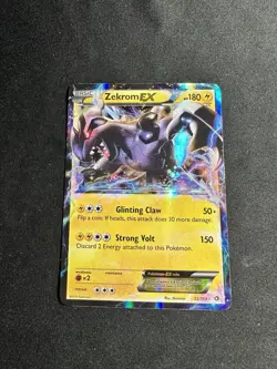 Pokemon Zekrom EX Ultra Rare BW Legendary Treasures 52/113 LP - Image 1