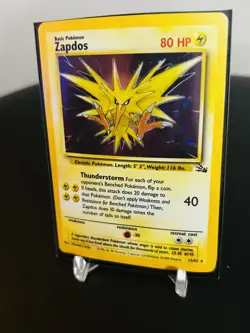 Pokemon Fossil Zapdos 15/62 Holo Unlimited - Image 2