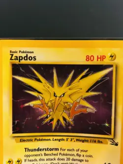 Pokemon Fossil Zapdos 15/62 Holo Unlimited - Image 5