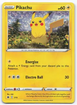 Pokemon TCG Pikachu 7/15 McDonald's 2022 Playset MP - Image 1