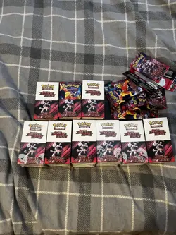 Pokemon Destined Rivals Half Booster Box (18 Booster Packs) NEW Unsealed Box - Image 1